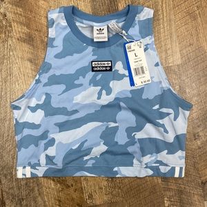 WOMENS Adidas tank crop top brand new w/ tags size large